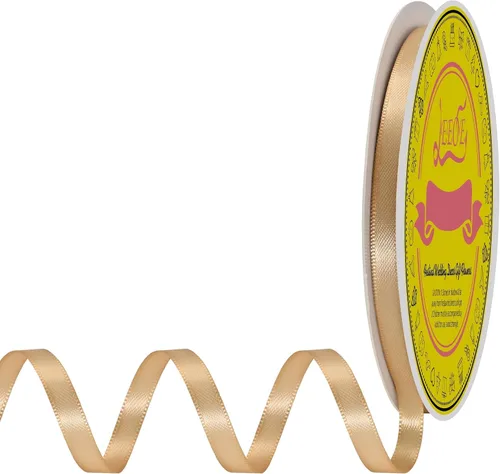 Miniatura 251 de Cinta de satén blanca antigua de doble cara de 1-1/2 pulgadas x 50 yardas, cinta de poliéster para envolver regalos, día de San Valentín, bodas