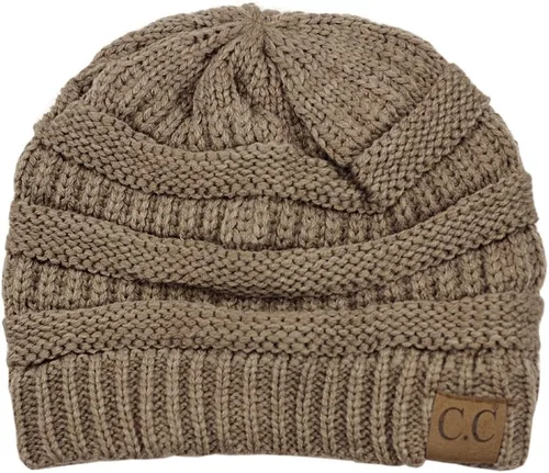 Miniatura 606 de C.C Trendy Warm Chunky Soft Stretch Cable Knit Beanie