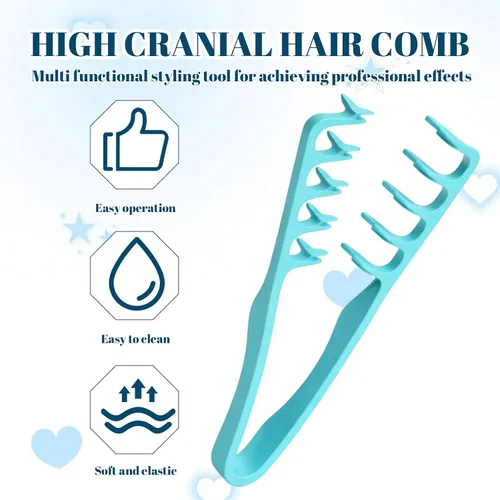 Miniatura 3 de Juego de 3 peines texturizados, peines para el cabello, adecuados para entusiastas del peinado, viajeros e individuos de pelo rizado