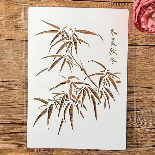 Miniatura 9 de TIAMECH Plantilla de cámara 3D reutilizable A4 para pintar, plantilla de capas de cámara digital de mandala, arte de pared de bricolaje, muebles