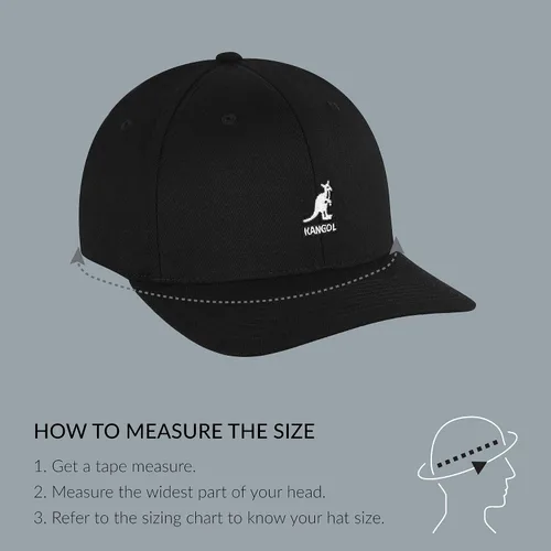 Miniatura 6 de Kangol Gorra de béisbol de lana Flex-fit para hombre