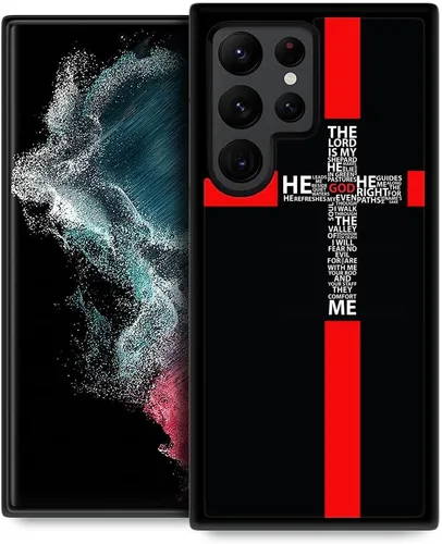 Miniatura 16 de Funda compatible con Samsung Galaxy S22 Ultra, funda protectora antideslizante y a prueba de golpes para hombres y mujeres, goma de silicona suave +