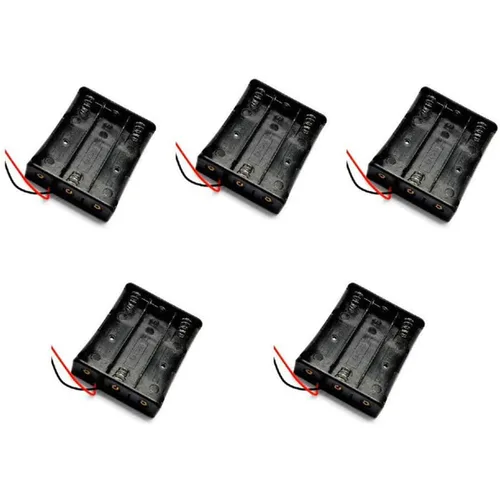 Miniatura 6 de Soporte para batería 2 ranuras Paralelo Baterías Clip Caja 3.7V 18650 Titulares de batería doméstica 5 unids