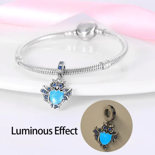 Miniatura 56 de Pandach Dijes colgantes de plata de ley 925 para pulseras y collares, dijes colgantes de Madonna con cuentas de girasol, joyería para mujer