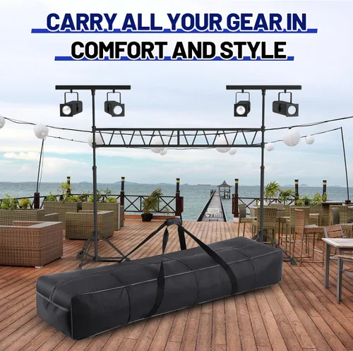 Miniatura 6 de Dansydaisy Bolsa de soporte de luz de altavoz de 62 pulgadas con perla, bolsa de transporte de truss de algodón, funda de transporte con asa