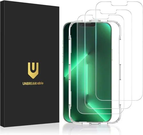 Miniatura 31 de UNBREAKcable Paquete de 3 protectores de pantalla para iPhone 17 Pro Max, vidrio templado doble inastillable [marco de fácil instalación]