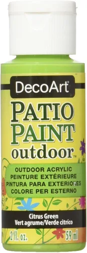 Miniatura 11 de DecoArt Patio Paint Pintura acrílica de 2 onzas color amarillo sol Sunshine Yellow