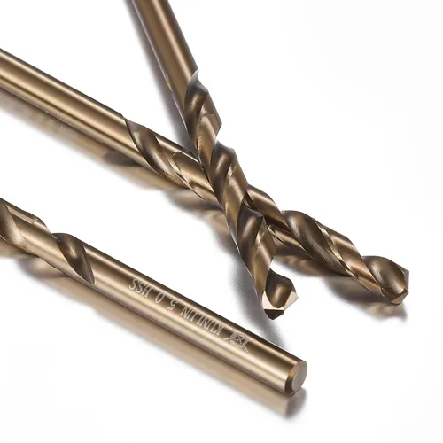 Miniatura 4 de Wensilon Broca de cobalto de 1/2 pulgada (5 unidades), juego de brocas de metal M35 HSS para madera, metal duro, acero inoxidable, acero cobalto M35