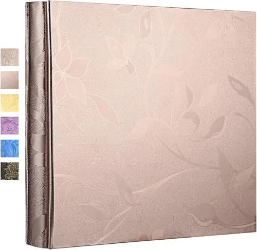 Miniatura 7 de Vienrose - Álbum de fotos 4x6 de 600 compartimentos, libro grande de fotos con funda de cuero sintético PU para álbum de boda, bebé, graduación