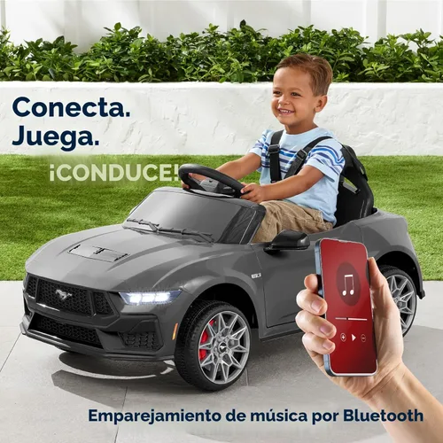Miniatura 4 de Best Choice Products Auto Eléctrico de Paseo de 12V para Niños con Licencia Oficial de Ford Mustang con Control Parental, Luces LED, 2 Velocidades