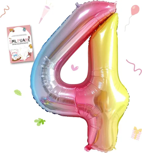Miniatura 111 de Globos de números de 40 pulgadas del 0 al 9 dorados grandes del número 0, globos digitales para suministros de decoración de celebración de fiesta