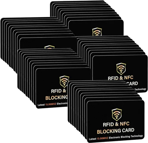 Miniatura 9 de SaiTech IT Paquete de 5 Tarjetas de Bloqueo RFID, Una Tarjeta Protege Toda la Billetera y Cartera, Protector de Tarjetas de Débito y Crédito