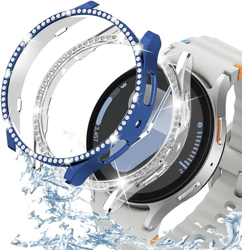 Miniatura 13 de DEALELE Paquete de 1 + 3 fundas y protector de pantalla compatible con Samsung Galaxy Watch FE / 5/4 de 1.575 pulgadas, funda protectora