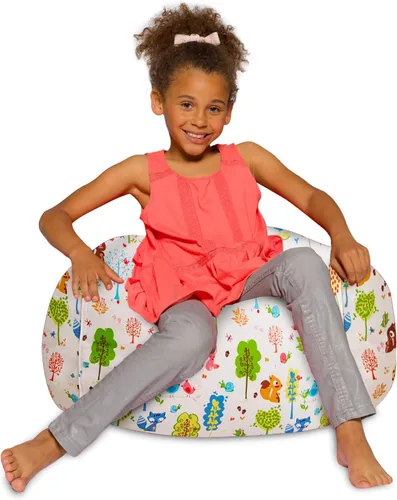 Miniatura 9 de Posh Beanbags - Sillón puff Azul Rey Sólido