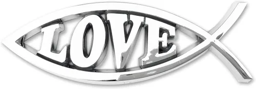 Miniatura 8 de Emblemas cristianos de Jesús en forma de pez para coche - Emblema de pez plateado cromado para coche, camioneta, distintivo, calcomanía