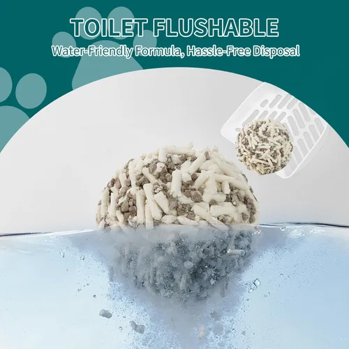 Miniatura 5 de Arena para gatos a base de plantas, control de olores, arena para gatos de tofu de aglutinación rápida, 12 libras, control de polvo de bajo