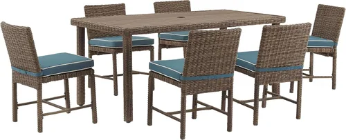 Miniatura 10 de Crosley Furniture Bradenton - Juego de 2 sillas para exteriores, sillas de mimbre para patio, terraza, patio trasero, color marrón desgastado