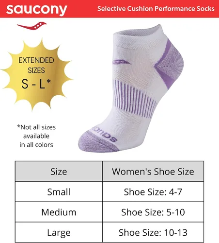 Miniatura 3 de Saucony Women's Selective Cushion Performance Socks (6 & 12 Pairs)