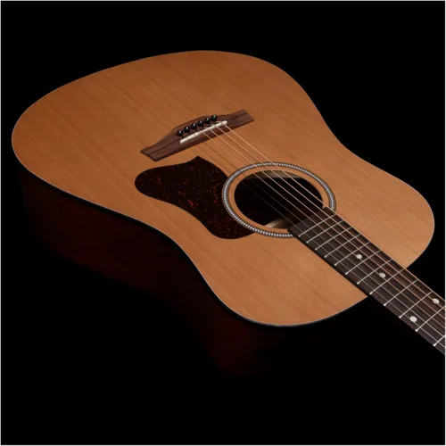 Miniatura 4 de Seagull S6 Cedar - Guitarra acústica delgada original, diapasón de palisandro, SEMI brillante natural