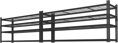 Miniatura 28 de Estantes de almacenamiento resistentes, 60 pulgadas de largo x 24 pulgadas de ancho x 60 pulgadas de alto, carga 2640 libras, estante industrial
