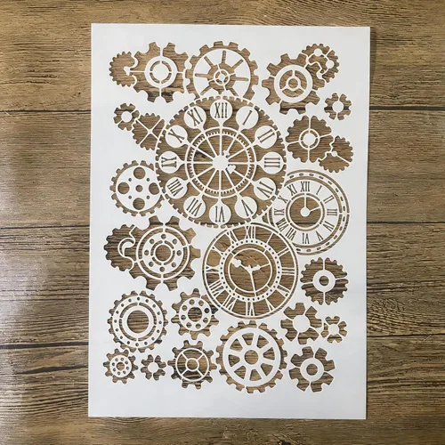 Miniatura 28 de TIAMECH Plantilla de alas reutilizables A4 para pintar, par de plantillas de capas de corazón de ala de ángel, arte de pared, muebles de madera