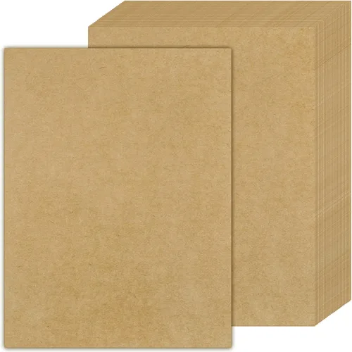 Papel kraft, cartulina Kraft para artes, manualidades, oficina, 70 hojas de 8.5 x 11 pulgadas, papel kraft de 180 GSM Papel Kraft-70pcs