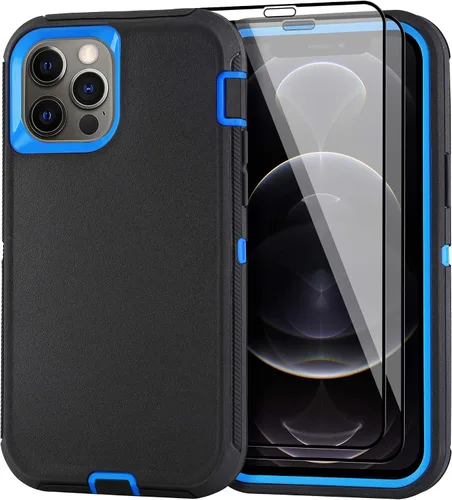 Miniatura 21 de Funda para iPhone 12 Mini con funda de clip para cinturón y 2 protectores de pantalla, funda de protección completa resistente de grado militar a