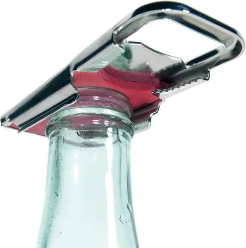 Miniatura 3 de Westmark Alemania Hermetus Abridor de botellas de cerveza con resellador 3 en 1 de acero
