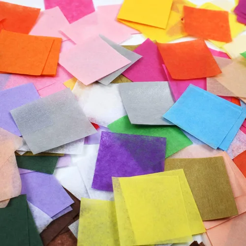Miniatura 5 de Simetufy 5400 piezas de papel de seda cuadrado de 1 pulgada, 36 colores surtidos para manualidades, arte arcoíris a granel para el Día de la Madre