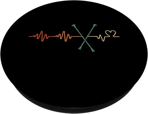 Miniatura 2 de Heartbeat Baton Girando Divertido Retro Twirler Regalo para niños PopSockets Intercambiables PopGrip