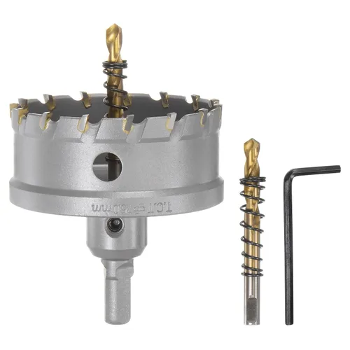 Miniatura 34 de HARFINGTON Cortador de carburo de sierra de agujero de metal de 0.472 in / 0.47 pulgadas de diámetro para acero inoxidable, metal, aleación