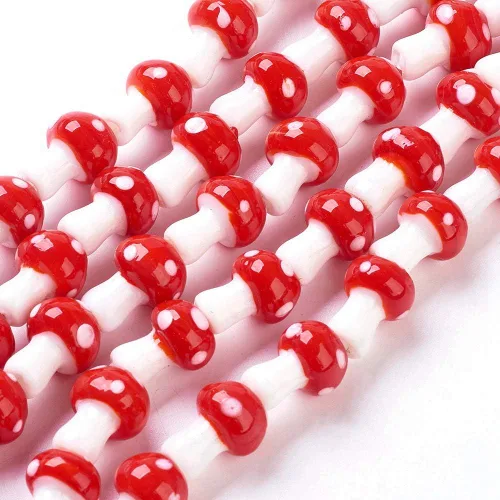 Miniatura 10 de Craftdady Cuentas de vidrio facetadas de arena dorada de 0.47 pulgadas Millefiori, cuentas sueltas redondas con agujero de 0.039 in para fabricación