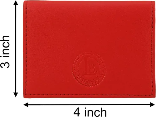 Miniatura 12 de Leatherboss - Cartera delgada y plegable de piel auténtica Soporte para tarjeta de crédito, débito, identificación Compacta y elegante