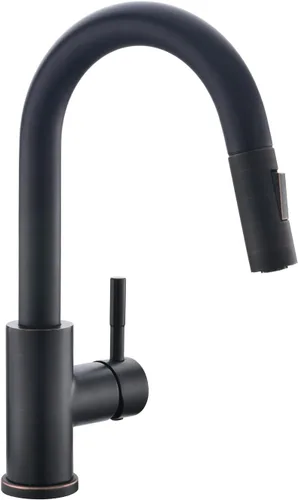 Miniatura 11 de Cenosa Moderno grifo de fregadero de barra para fregadero de cocina, manija única con rociador extraíble, grifo de fregadero de preparación fría y 4
