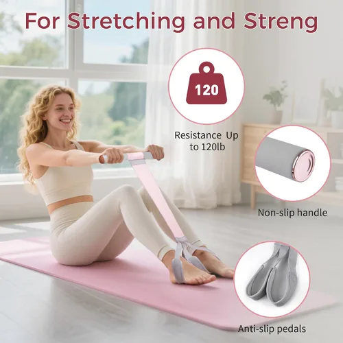 Miniatura 2 de Resistance Bands for Women Men - Non-Slip Exercise Bands for Glutes, Legs, Arms & Full Body Workout, Home Gym Strength Training, Physical Therapy