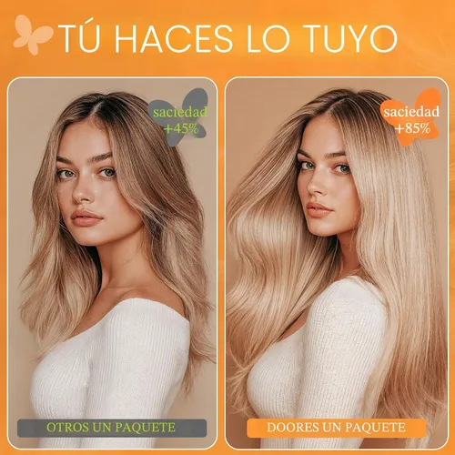 Miniatura 6 de DOORES Extensiones de cabello con pinzas, balayage, negro natural a rubio claro, 22 pulgadas, 4.23 oz, 9 unidades, 4.23 oz, extensiones de cabello