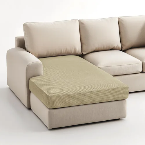 Miniatura 57 de Hokway Fundas de cojín elásticas para sofá Fundas de cojín para sofá Fundas de cojín de asiento de sofá Funda protectora de cojín(Chocolate, Mediano)