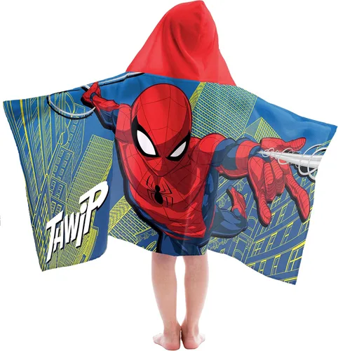 Jay Franco - Toalla con gorro para niños Multi - Spiderman