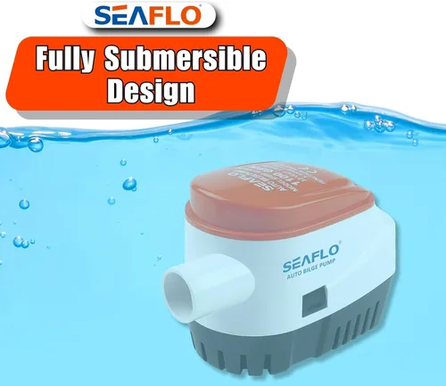 Miniatura 4 de SEAFLO Serie 06 - Bomba de achique sumergible automática de 1100 GPH, 12 V, salida de 2,8 cm, ¡garantía de 4 años! Con interruptor de flotador