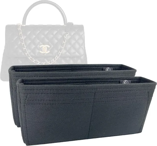 Organizador de bolsas para Chanel Coco Handle (13.0 in/13″) Bolsa (juego de 2) - Fieltro Premium (hecho a mano/20 colores)