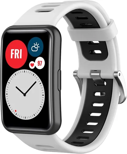 Miniatura 6 de BabyValley Compatible con Huawei Watch Fit Special Edition B39 Smart Watch, correa ajustable de dos tonos de repuesto transpirable para Huawei Watch