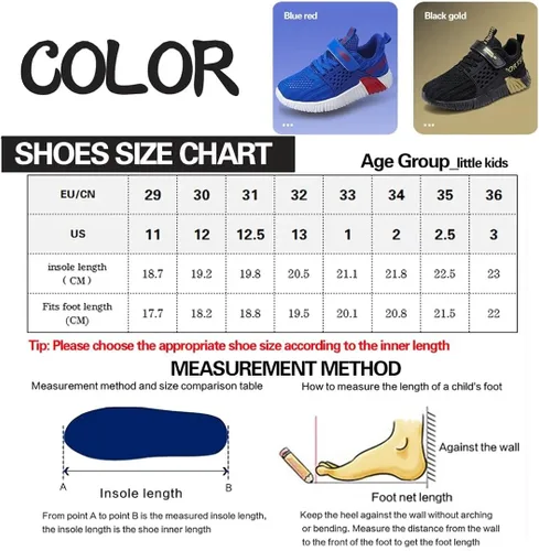Miniatura 2 de RIMICK Zapatos de tenis para niños y niñas, tenis de correr de punto, cómodos, ligeros