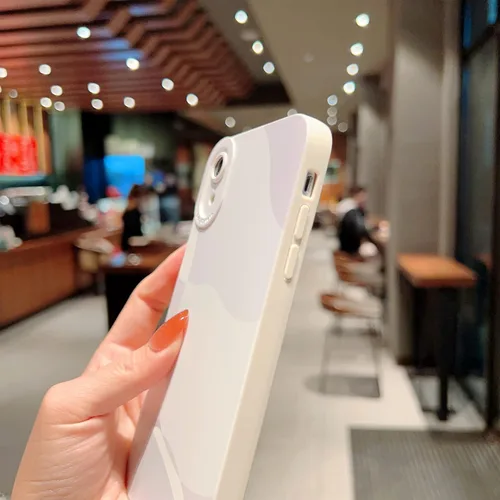 Miniatura 7 de Funda compatible con iPhone XR de 6.1 pulgadas, bonita funda protectora de lente de cámara completa, delgada, suave, a prueba de golpes, para Blanco