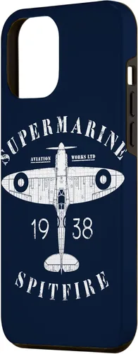 Miniatura 2 de iPhone 12 Pro Max Spitfire RAF Británico WW2 Fighter Aviation Case Supermarine Aviation