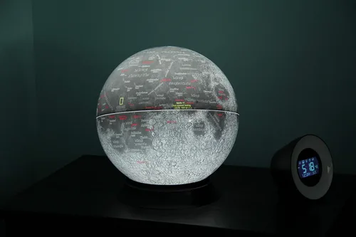 Miniatura 5 de Replogle Globes National Geographic - Globo de luna iluminado, 12 pulgadas