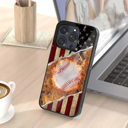 Miniatura 4 de Fundas deportivas para teléfono con diseño de bandera contra fuego para iPhone 7 8 11 12 13 14 15 16 17 Pro Max Plus Mini Xr XSE para Samsung S20
