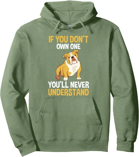Miniatura 7 de Sudadera con capucha para perro Bulldog inglés, Negro
