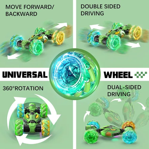 Miniatura 6 de Coches de Acrobacias RC con Detección de Gestos - Juguetes para Niños de 6-12 años Los Mejores Regalos para Niños de 6-12 años Vehículo Todo