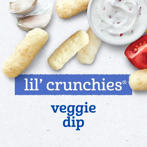 Miniatura 3 de Gerber Snacks para bebé Lil Crunchies, Veggie Dip, 1.48 onzas (Paquete de 6)