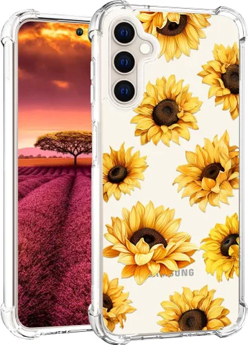Miniatura 26 de Compatible con Samsung Galaxy S23 - Funda transparente para mujeres y niñas, diseño transparente (formas geométricas de arte abstracto)